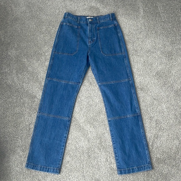 NEVER WORN! Madewell The '90s Straight Cargo Jean in Fenwood Wash - Picture 5 of 7